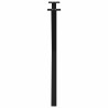 Pieds de table à manger en forme de X, 2 pièces, noir, 70 x (72-73) cm, acier 567135567135