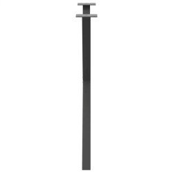 Pieds de table à manger en forme de X 2 pièces Anthracite 70 x (72-73) cm Acier 567137567137