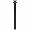 Pieds de table à manger en forme de X, 2 pièces, noir, 80 x (72-73) cm, acier 567138567138