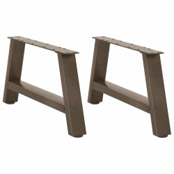 Pieds de table basse en forme de A, 2 pièces, 60 x (30-31) cm, acier 567141567141