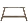 Pieds de table basse en forme de A, 2 pièces, 60 x (30-31) cm, acier 567141567141