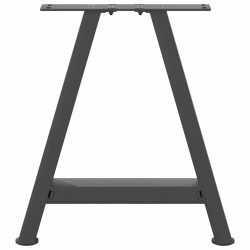 Pieds de table basse en forme de A 2 pièces Anthracite 50 x (42-43) cm Acier 567146567146