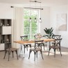 Pieds de table à manger en forme de A, 2 pièces, blanc, 50 x (72-73) cm, acier 567154567154