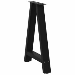 Pieds de table à manger en forme de A 2 pièces Noir 60 x (72-73) cm Acier 567162567162