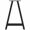 Pieds de table à manger en forme de A 2 pièces Noir 60 x (72-73) cm Acier 567162567162