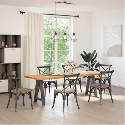 Pieds de table à manger en forme de A 2 pièces Anthracite 50 x (72-73) cm Acier 567163567163