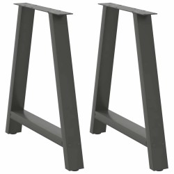 Pieds de table à manger en forme de A 2 pièces Anthracite 80 x (72-73) cm Acier 567165567165