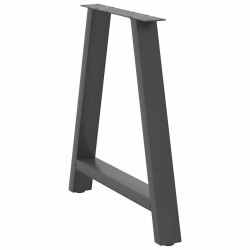 Pieds de table à manger en forme de A 2 pièces Anthracite 80 x (72-73) cm Acier 567165567165