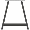 Pieds de table à manger en forme de A 2 pièces Anthracite 80 x (72-73) cm Acier 567165567165