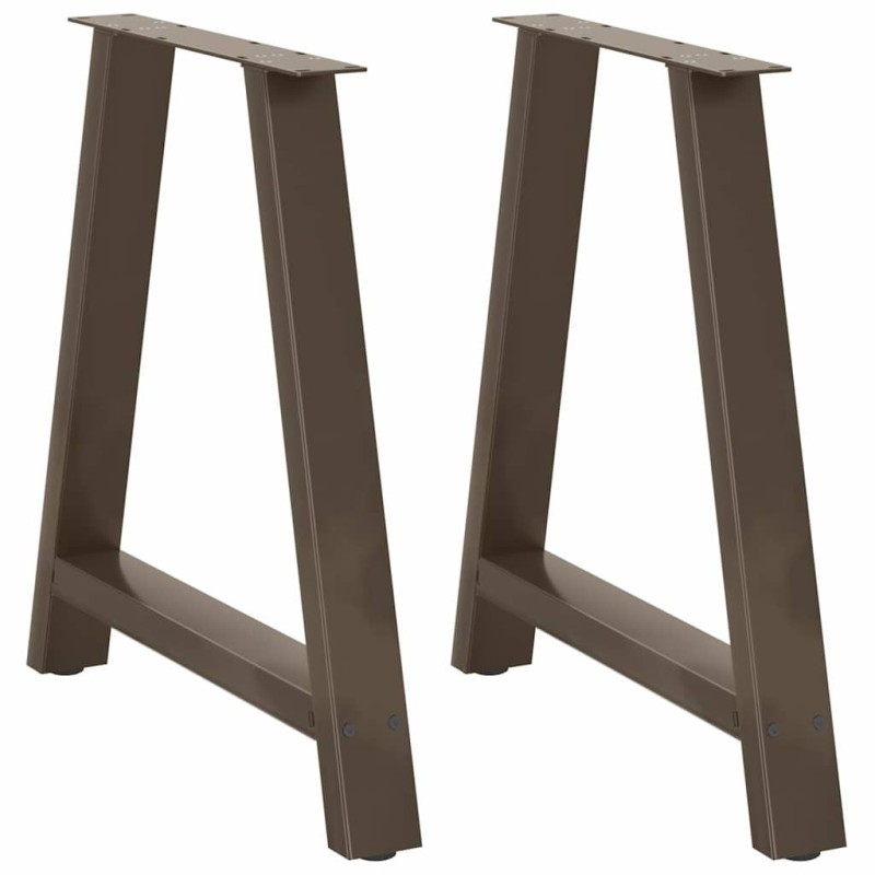 Pieds de table à manger en forme de A, 2 pièces, 70 x (72-73) cm, acier 567167567167