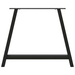 Pieds de table à manger en forme de A, 2 pièces, noir, 90 x (72-73) cm, acier 567168567168