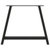 Pieds de table à manger en forme de A, 2 pièces, noir, 90 x (72-73) cm, acier 567168567168