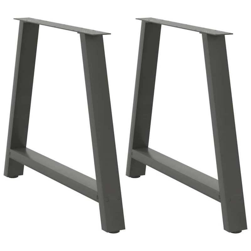 Pieds de table à manger en forme de A 2 pièces Anthracite 90 x (72-73) cm Acier 567169567169