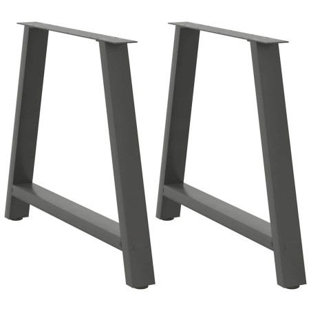 Pieds de table à manger en forme de A 2 pièces Anthracite 90 x (72-73) cm Acier 567169567169