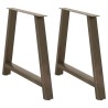 Pieds de table à manger en forme de A 2 pièces 90 x (72-73) cm Acier 567170567170