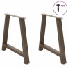 Pieds de table à manger en forme de A 2 pièces 90 x (72-73) cm Acier 567170567170