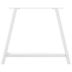 Pieds de table à manger en forme de A 2 pièces Blanc 90 x (72-73) cm Acier 567171567171