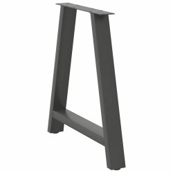 Pieds de table à manger en forme de A 2 pièces Anthracite 70 x (72-73) cm Acier 567172567172