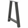Pieds de table à manger en forme de A 2 pièces Anthracite 70 x (72-73) cm Acier 567172567172