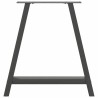 Pieds de table à manger en forme de A 2 pièces Anthracite 70 x (72-73) cm Acier 567172567172