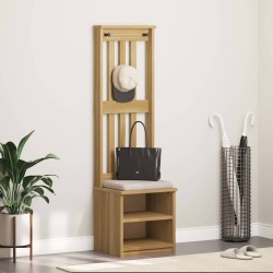 Portemanteau SANDNES 45x40x159,5 cm bois massif pin 567176567176