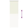 Store enrouleur occultant blanc cassé 50x130cm largeur du tissu 567193567193