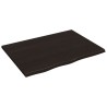 Dessus de bureau marron foncé 80x60x2 cm bois chêne traité 567296567296