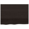 Dessus de bureau marron foncé 80x60x2 cm bois chêne traité 567296567296