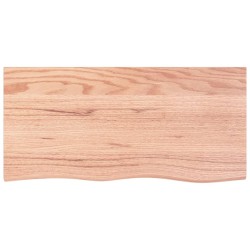Dessus de table marron clair 100x50x2 cm bois chêne traité 567297567297