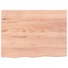 Dessus de table marron clair 80x60x2 cm bois chêne traité 567298567298