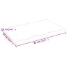 Dessus de table marron clair 80x50x2 cm bois chêne traité 567299567299