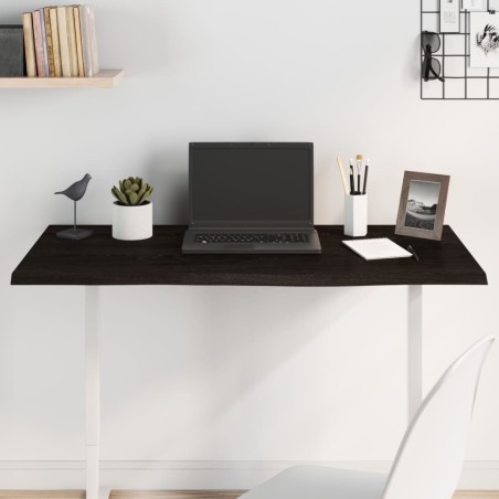 Dessus de bureau marron foncé 100x50x2 cm bois chêne traité 567301567301