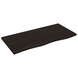 Dessus de bureau marron foncé 100x50x2 cm bois chêne traité 567301567301