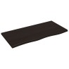 Dessus de bureau marron foncé 100x50x2 cm bois chêne traité 567301567301