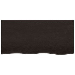 Dessus de bureau marron foncé 100x50x2 cm bois chêne traité 567301567301