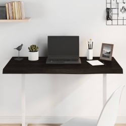 Dessus de bureau marron foncé 100x60x2 cm bois chêne traité 567302567302