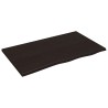 Dessus de bureau marron foncé 100x60x2 cm bois chêne traité 567302567302