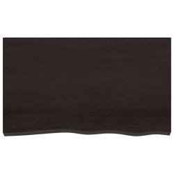 Dessus de bureau marron foncé 100x60x2 cm bois chêne traité 567302567302