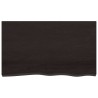 Dessus de bureau marron foncé 100x60x2 cm bois chêne traité 567302567302