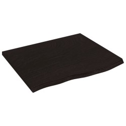 Dessus de bureau marron foncé 60x50x2 cm bois chêne traité 567304567304