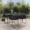 Ensemble à manger de jardin 5 pcs Noir  567309567309