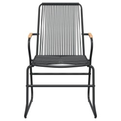 Ensemble à manger de jardin 7 pcs Noir Rotin PVC 567315567315