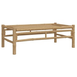 Salon de jardin 4 pcs avec coussins blanc crème bambou 567319567319