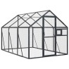 Volière anthracite 1,79x3x1,85 m aluminium 567322567322