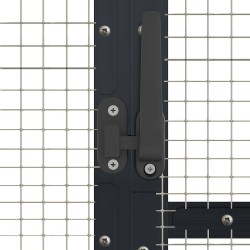 Volière anthracite 1,79x3x1,85 m aluminium 567322567322