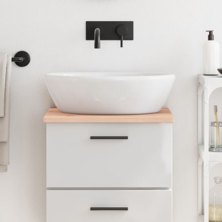 Comptoir de salle de bain 40x30x2 cm bois massif non traité 567323567323