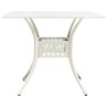Table de jardin Blanc 90x90x73 cm Aluminium coulé 567324567324