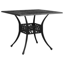 Table de jardin Noir 90x90x73 cm Aluminium coulé 567325567325