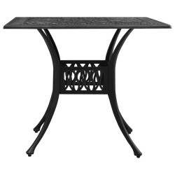 Table de jardin Noir 90x90x73 cm Aluminium coulé 567325567325