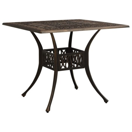 Table de jardin Bronze 90x90x73 cm Aluminium coulé 567326567326